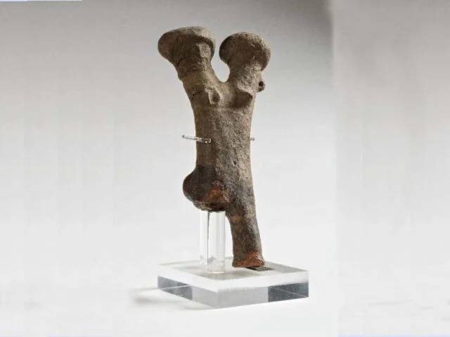 Two-headed statue of Campo Ceresole - Vhò di Piadena (CR)