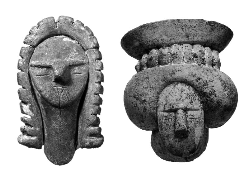 Nel museo archeologico di santa scolastica sono conservate delle testine in argilla del neolitico 