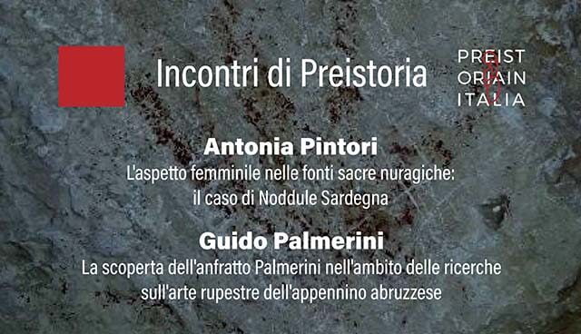 Prehistory encounters: Antonia Pintori – Guido Palmerini