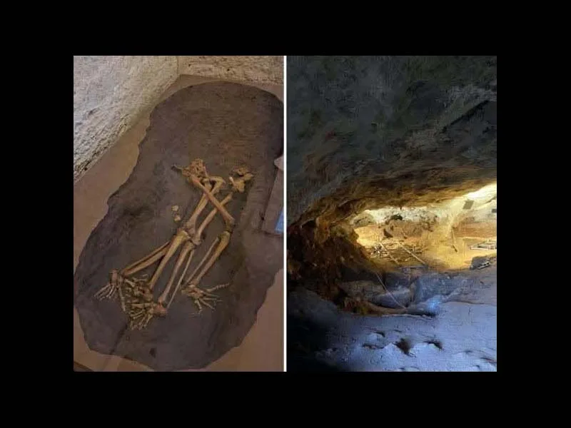 Beyond the "lovers" of Parabita: the two-person burial in the Grotta delle Veneri